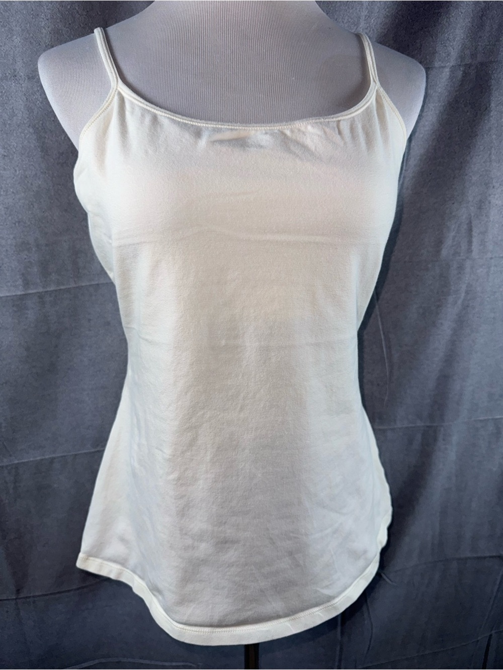 2661-Express Cream Spaghetti Strap Camisole